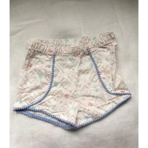 NWT Toddler Girls White Orange Shorts Size L/G 6X - Picture 1 of 3