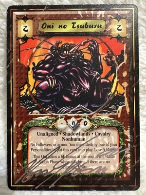 🍗 Artist-Signed - Imperial Edition Oni no Tsuburu - L5R CCG - THE Ron Spencer - Image 1 of 4