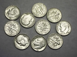 1955-p Roosevelt Dime. Average Grade of Coin You Will Receive is Photographed - Picture 1 of 1