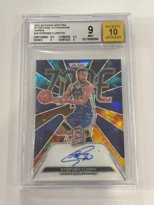 2021-22 Panini Spectra In the Zone Autographs Astral #15 Stephen Curry /25 - Picture 1 of 2