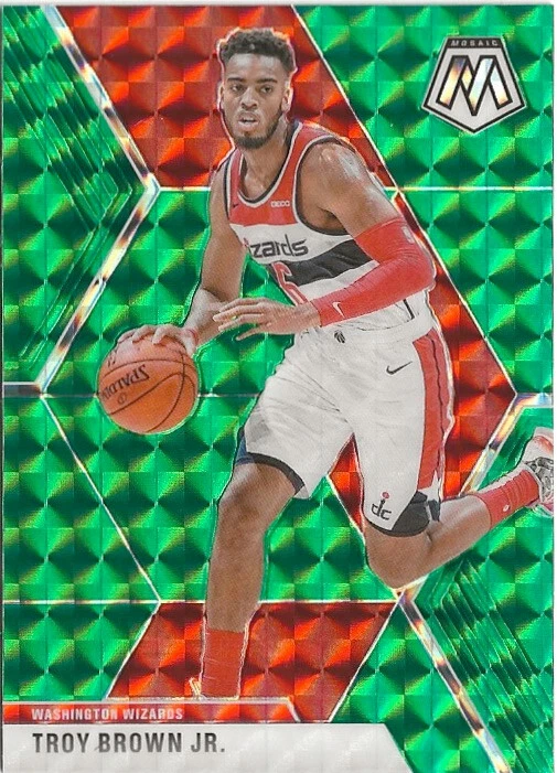 2019-20 Panini Mosaic Troy Brown Jr. Green Prizm SP #162 - Image 1 of 1