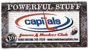 2002-03 Cowichan Valley Capitals BCHL Hockey Zeitplan!!! Overwaitea - Bild 1 von 1