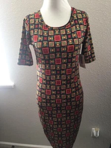 Linda LuLaRoe Julia, Talla XSmall, ¡NUEVA con etiquetas! Multicolor. Geo Patrón - Imagen 1 de 2