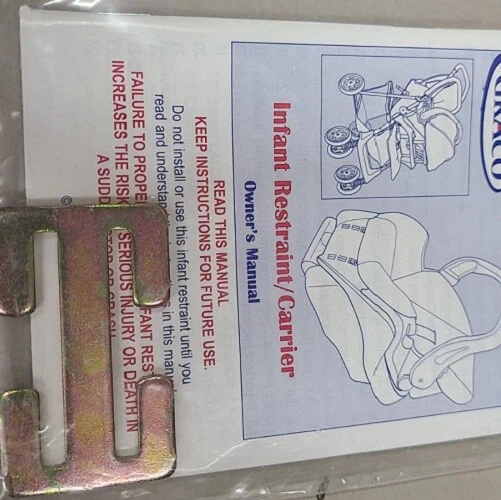 Graco Evenflo Snugride Infant Baby Car Seat Metal Locking Clip Strap Carrier  - Image 1 of 1