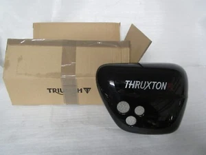 17-18 Triumph Thruxton 1200R Right Side Panel JET BLACK - Picture 1 of 7