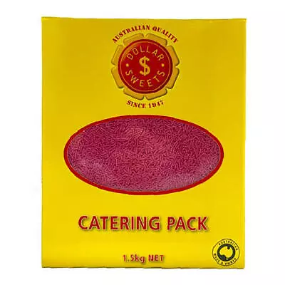 Dollar Sweets Pink Catering Pack Sprinkles 1.5 Kg - RQN Vic • 19$