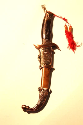 Moroccan Style Richly Decorated 7" blade Hunting/Camping Knife - Image 1 of 4