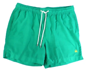 BROOKS BROTHERS Sweet Green 5" SWIM TRUNKS SHORTS Mesh Liner DRAWSTRING sz L - Picture 1 of 5
