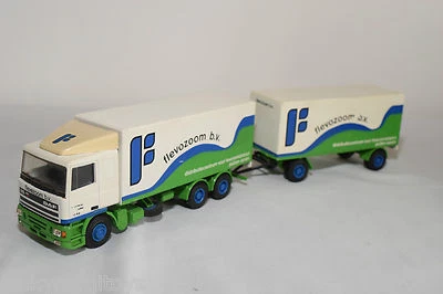 LION CAR DAF 95 TRUCK WITH TRAILER FLEVOZOOM B.V. PUTTEN AXEN NEAR MINT RARE - Image 1 of 4