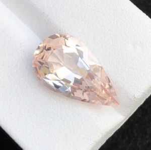 Hermosa piedra de corte limpio morganita color rosa natural bebé de 4,39 quilates de alta calidad - Imagen 1 de 7