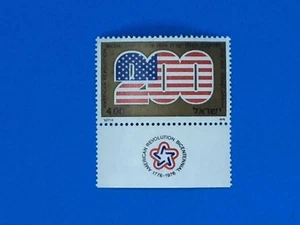 ISRAEL #598 AMERICAN BICENTENNIAL 200 US Flag with Tab - Mint Never Hinged - Bild 1 von 2