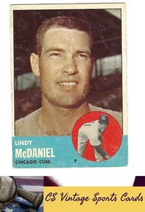 1963 Topps #329 Lindy McDaniel - Picture 1 of 2