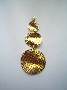 Sehr großer Anhänger aus 925 Silber vergoldet von la barca - Bild 1 von 4