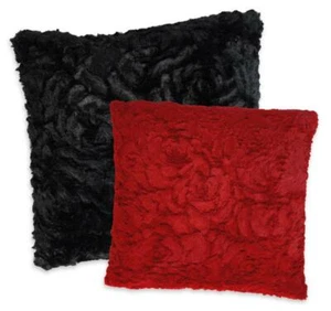 Funda de cojín rosa felpa funda de cojín decoración sofá cojín aprox 40x40 50x50 o 60x60 cm - Imagen 1 de 7