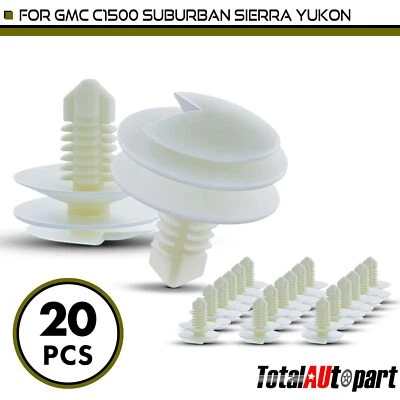 20 piezas clips de retención de panel de puerta de nailon triple cabezal para GMC Sierra 1500 S15 7,94 mm Foto 1 de 4