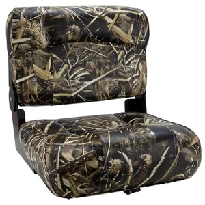 DeckMate Camo Low Back Folding Boat Seat - Picture 1 of 3