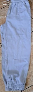 ZARA WOMENS BLUE PULL ON ELASTIC WAIST DRAWSTRING PANTS/JOGGERS XL NWT - Picture 1 of 4