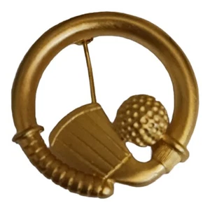 Paquette Golf Brooch 1.25" putter ball  - Picture 1 of 3
