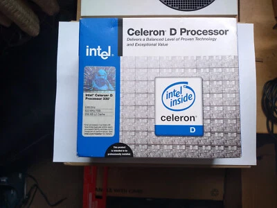 NEW IN BOX Intel Celeron D 330 2.66GHz 533MHz FSB with 256 KB L2 cache - Image 1 of 4