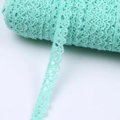 Cinta de costura artesanal de encaje de ganchillo multicolor de 10 yardas Foto 1 de 2