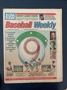 Baseball Weekly 14. November 1991 Nolan Ryan - Bild 1 von 1
