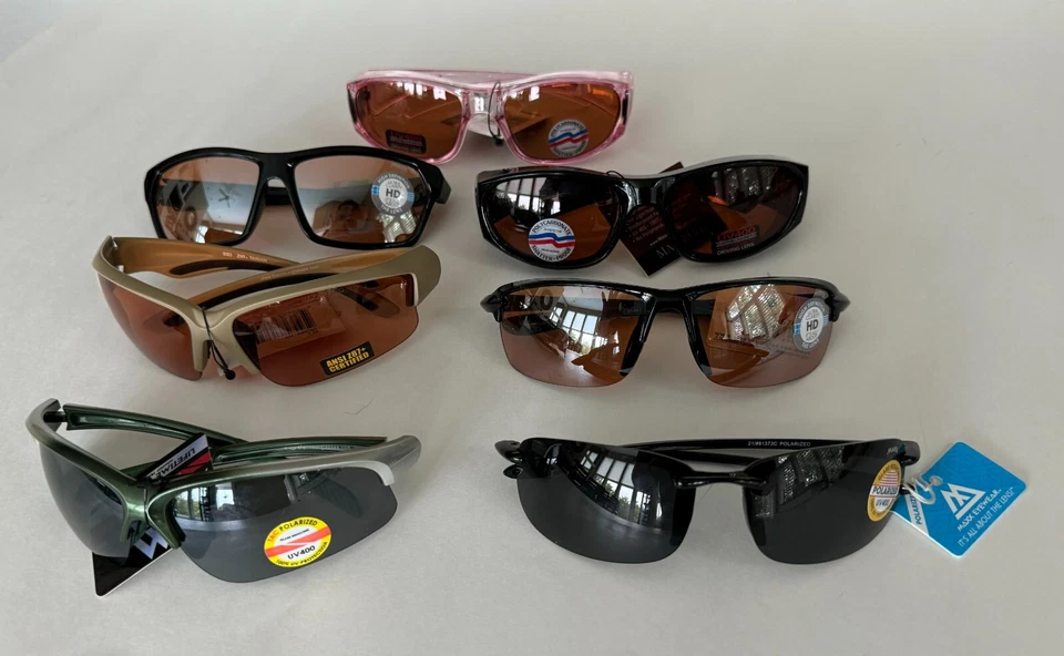 Gafas de sol Maxx HD rosa lentes de conducción de golf protección UV 400 alta densidad ELIGE Foto 1 de 2