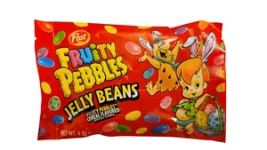 Post 4 oz. FRUITY PEBBLES Cereal Flavored Jelly Beans Limited Time * BB 3/2026 * - Picture 1 of 3