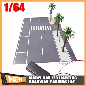 1/64 Diorama Estacionamiento Coche Modelo Iluminación LED Ciudad Calle Carretera Escena Modo - Imagen 1 de 12