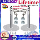 Universal Mount Hood Pin Plate Stainless Steel Chrome Bonnet Lock Clip Kit 1016