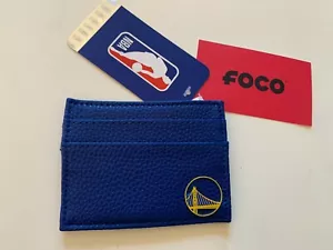 FOCO Blue Golden State Warriors NBA Card Holder Wallet - Picture 1 of 4