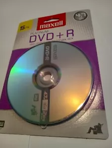 Maxwell Platinum 5 Pack DVD + R - Picture 1 of 2