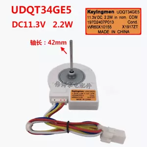 Motor ventilador evaporador para refrigerador GE/Panasonic UDQT34GE5 CCW DC11.3V 2.2W - Imagen 1 de 2