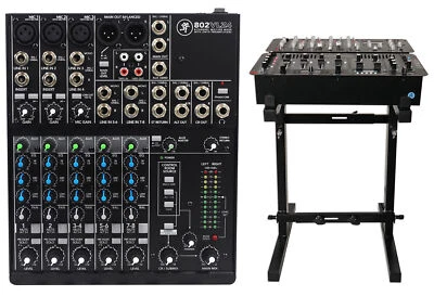 Mackie 802VLZ4 8-channel Compact Analog Low-Noise Mixer w/ 3 ONYX Preamps+Stand - Image 1 of 4
