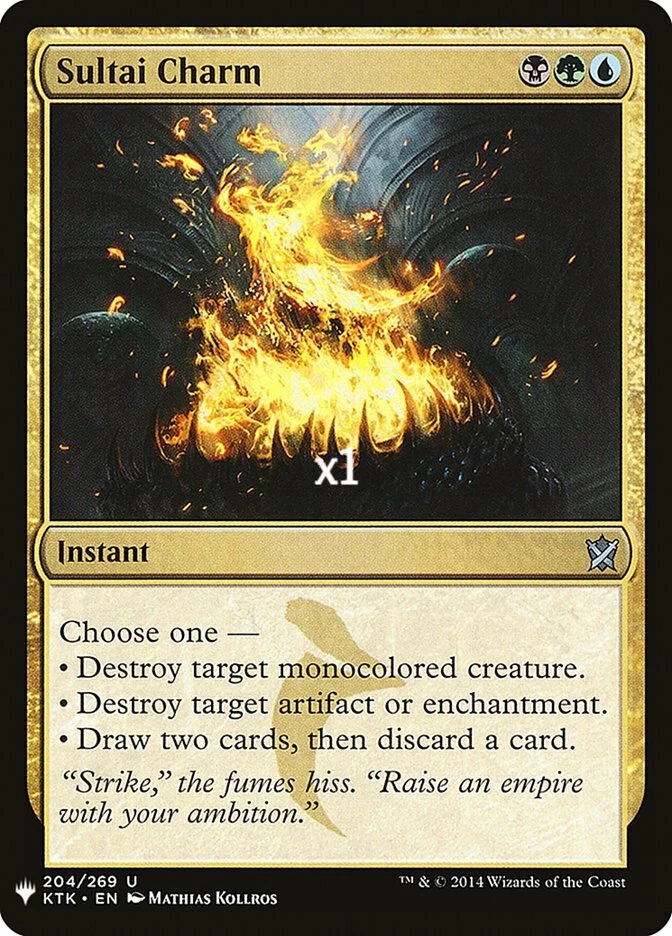 MTG Mystery Booster MB1 Sultai Charm MINT - Image 1 of 1