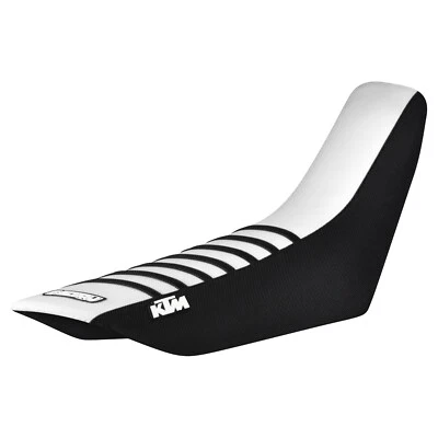 Cubierta de asiento KTM 350 400 620 EGS SC EXC 1994-1997 NEGRO/BLANCO/NEGRO #432 LOGOTIPO Foto 1 de 3