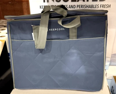 Keep Cool Insulated Reusable Shopping Bag Cooler BLUE Costco NEW Rare KEEPCOOL