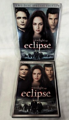 The Twilight Saga: Eclipse (DVD, 2010, 2-Disc Set) Special Edition W Slipcover  Foto 1 de 4