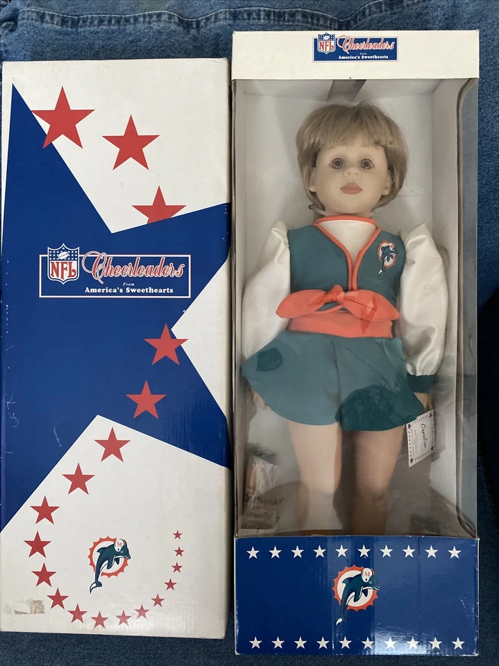 Collectible Doll NFL Miami Dolphins Cheerleaders America's Sweethearts Caroline