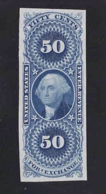 US R56P3 50c Foreign Exchange Proof on India Paper XF SCV $65 - Image 1 of 2