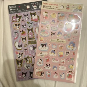 Kuromi Hello Kitty Sticker Pack 80+ Sanrio Tokyo Store Brand New US Seller - Picture 1 of 9