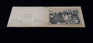 Tarjeta de Navidad autografiada por la reina Federica de Grecia firmada por el rey Pablo I - Imagen 1 de 12