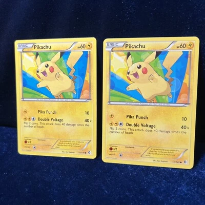 Pikachu 50/149  Boundaries Crossed Non-Holo Pokemon Card 2x - Image 1 of 4