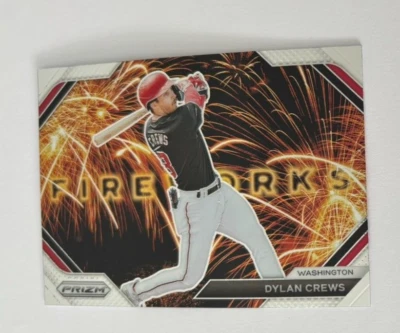 2024 Baseball Panini Prizm Dylan Crews Fireworks #14 - Image 1 of 2