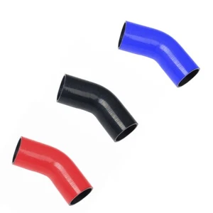 SILICONE ELBOW TURBO 45° DEGREE INTERCOOLER RADIATOR BOOST COOLANT HOSE COUPLER - Picture 1 of 13