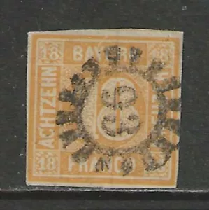Germany states 1854 BAVARIA 18 Kreuzer Numeral issue used $ 276.00 - Picture 1 of 1