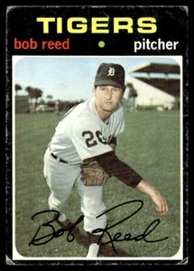 1971 Topps #732 Bob Reed Tigres de Detroit pliegue de bajo grado - Imagen 1 de 2