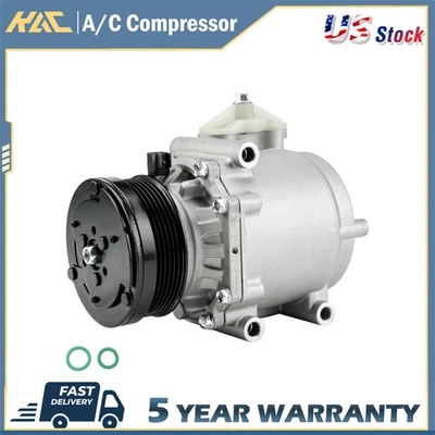 A/C Compressor For Ford E-350 Super Duty V8 5.4L 2002 2003 2004 2005 2006 638588 - Image 1 of 4