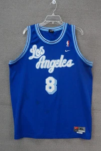 Nike NBA Vintage Los Angeles Lakers Kobe Bryant #8 Blue Swingman Jersey Sz XL +2 - Picture 1 of 9