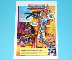 MOTU HE-MAN MASTERS OF THE UNIVERSE MAGAZINE ADVERT 1980s SCANDITOY SWEDEN MA... - Picture 1 of 1