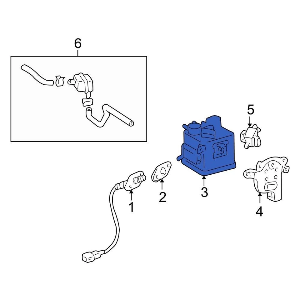 For Toyota Land Cruiser 2002-2005 Toyota 7774060440 Vapor Canister — 第 1/1 张图片